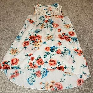 Flower tunic tank top